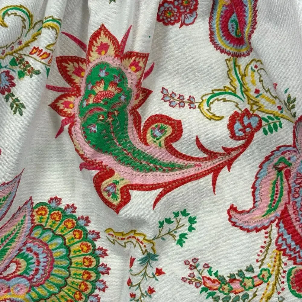 Icky Baby Seersucker Sun Dress Girls 24M Pink Floral Paisley Boho Cottage Summer
